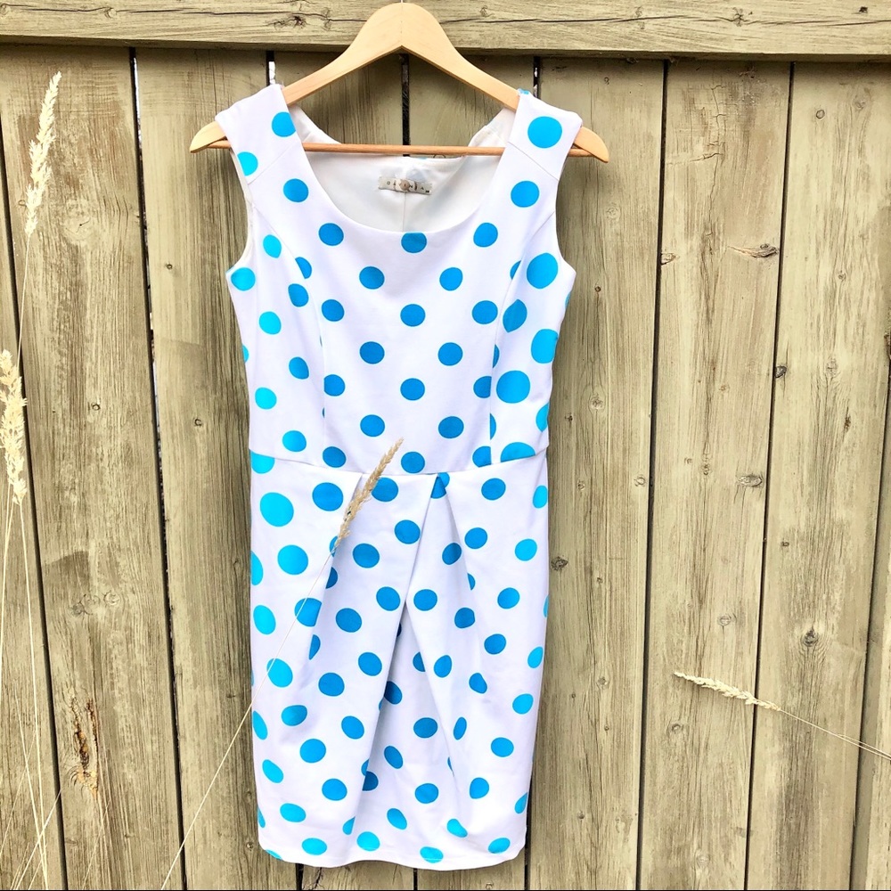 DAVINIA Blue Polkadot dress !